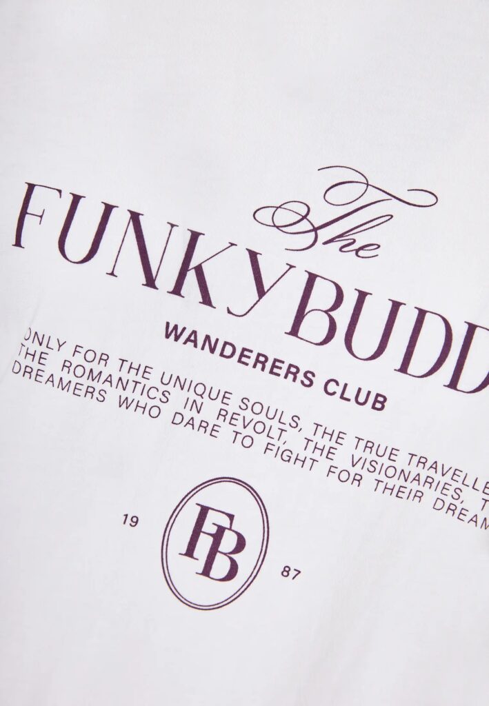 FUNKY BUDDHA ΓΥΝΑΙΚΕΊΑ ΜΠΛΟΎΖΑ ΚΟΝΤΌ ΜΑΝΊΚΙ ΜΕ ΤΎΠΩΜΑ | WHITE