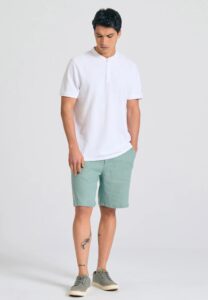 FUNKY BUDDHA ΑΝΔΡΙΚΉ ΜΠΛΟΎΖΑ ΜΕ ΓΙΑΚΆ ΠΌΛΟ | WHITE