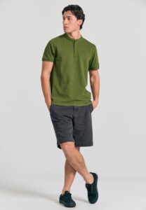FUNKY BUDDHA ΑΝΔΡΙΚΉ ΜΠΛΟΎΖΑ ΜΕ ΓΙΑΚΆ ΠΌΛΟ | KHAKI