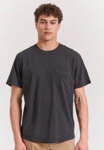 FUNKY BUDDHA ΑΝΔΡΙΚΉ ΜΠΛΟΎΖΑ ΚΟΝΤΌ ΜΑΝΊΚΙ BASIC | ANTHRACITE