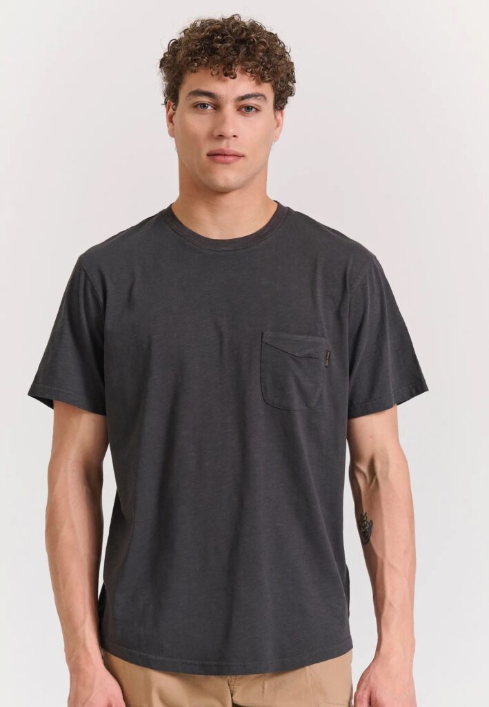 FUNKY BUDDHA ΑΝΔΡΙΚΉ ΜΠΛΟΎΖΑ ΚΟΝΤΌ ΜΑΝΊΚΙ BASIC | ANTHRACITE