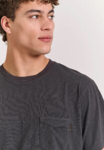 FUNKY BUDDHA ΑΝΔΡΙΚΉ ΜΠΛΟΎΖΑ ΚΟΝΤΌ ΜΑΝΊΚΙ BASIC | ANTHRACITE