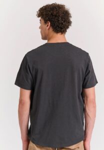FUNKY BUDDHA ΑΝΔΡΙΚΉ ΜΠΛΟΎΖΑ ΚΟΝΤΌ ΜΑΝΊΚΙ BASIC | ANTHRACITE