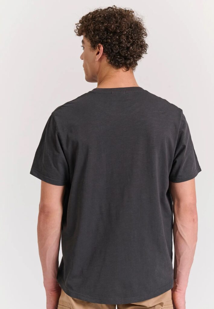 FUNKY BUDDHA ΑΝΔΡΙΚΉ ΜΠΛΟΎΖΑ ΚΟΝΤΌ ΜΑΝΊΚΙ BASIC | ANTHRACITE