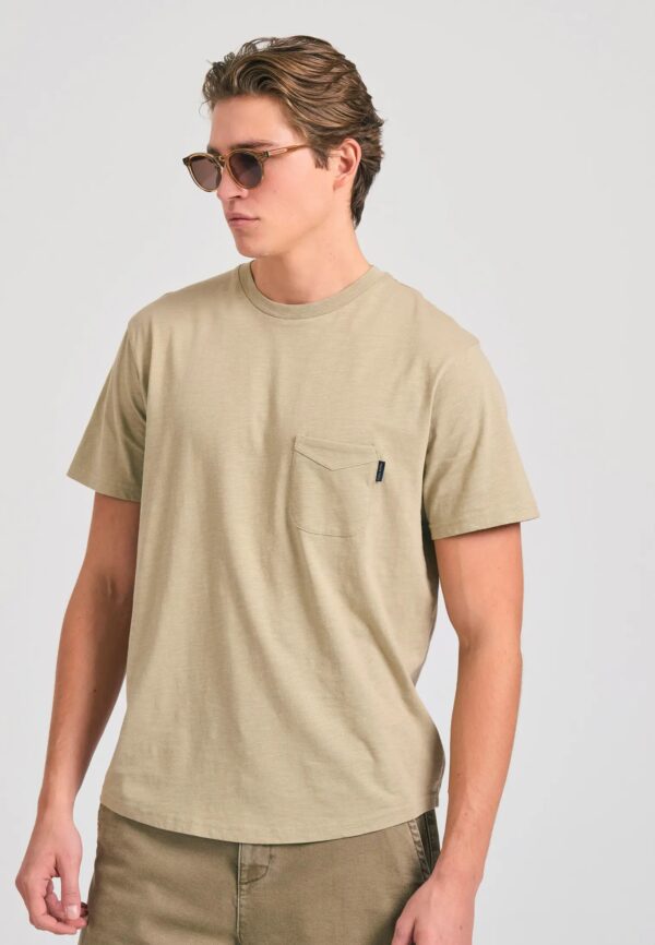 FUNKY BUDDHA ΑΝΔΡΙΚΉ ΜΠΛΟΎΖΑ ΚΟΝΤΌ ΜΑΝΊΚΙ BASIC | LIGHT GREY