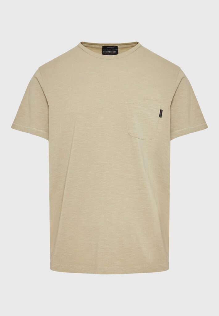 FUNKY BUDDHA ΑΝΔΡΙΚΉ ΜΠΛΟΎΖΑ ΚΟΝΤΌ ΜΑΝΊΚΙ BASIC | LIGHT GREY
