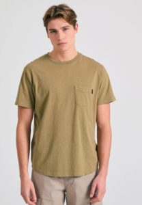FUNKY BUDDHA ΑΝΔΡΙΚΉ ΜΠΛΟΎΖΑ ΚΟΝΤΌ ΜΑΝΊΚΙ BASIC | GREEN