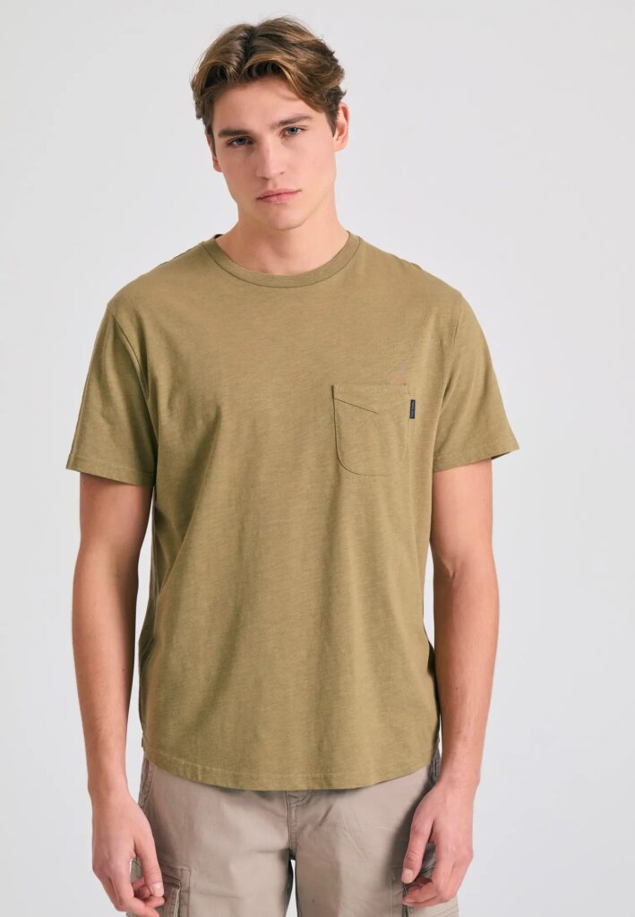 FUNKY BUDDHA ΑΝΔΡΙΚΉ ΜΠΛΟΎΖΑ ΚΟΝΤΌ ΜΑΝΊΚΙ BASIC | GREEN