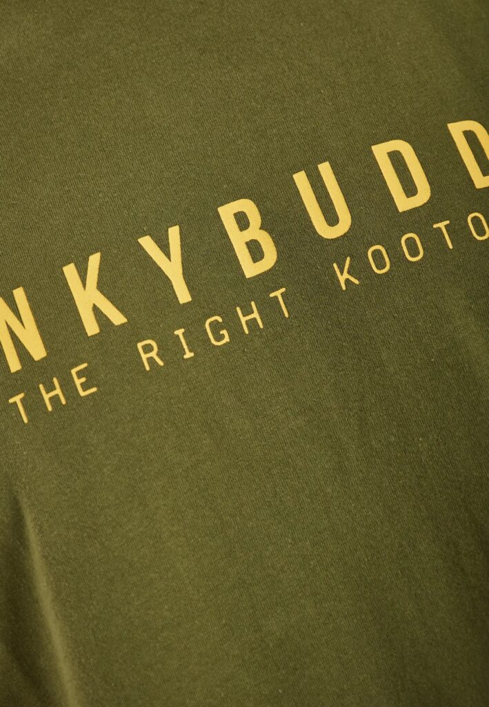 FUNKY BUDDHA ΑΝΔΡΙΚΉ ΜΠΛΟΎΖΑ ΚΟΝΤΌ ΜΑΝΊΚΙ ΜΕ ΤΎΠΩΜΑ | KHAKI