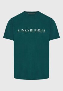 FUNKY BUDDHA ΑΝΔΡΙΚΉ ΜΠΛΟΎΖΑ ΚΟΝΤΌ ΜΕ ΤΎΠΩΜΑ | PETROL