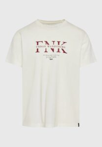 FUNKY BUDDHA ΑΝΔΡΙΚΉ ΜΠΛΟΎΖΑ ΚΟΝΤΌ ΜΑΝΊΚΙ ΜΕ ΤΎΠΩΜΑ | OFF WHITE