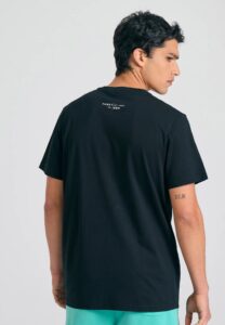 FUNKY BUDDHA ΑΝΔΡΙΚΉ ΜΠΛΟΎΖΑ ΚΟΝΤΌ ΜΑΝΊΚΙ ΜΕ ΤΎΠΩΜΑ | BLACK