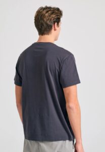 FUNKY BUDDHA ΑΝΔΡΙΚΉ ΜΠΛΟΎΖΑ ΚΟΝΤΌ ΜΑΝΊΚΙ ΜΕ ΤΎΠΩΜΑ | ANTHRACITE