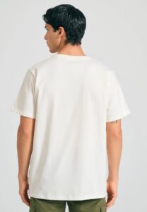 FUNKY BUDDHA ΑΝΔΡΙΚΉ ΜΠΛΟΎΖΑ ΚΟΝΤΌ ΜΑΝΊΚΙ ΜΕ ΤΎΠΩΜΑ | OFF WHITE