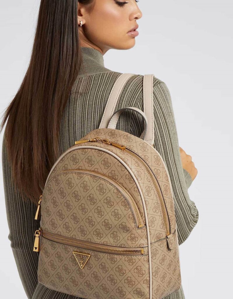 GUESS MANHATTAN BACKPACK ΤΣΑΝΤΑ ΓΥΝΑΙΚΕΙΟ | LIGHT BROWN