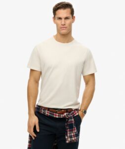 SUPERDRY D1 OVIN ESSENTIALS RELAXED TEE ΜΠΛΟΥΖΑ ΑΝΔΡΙΚΟ | OFF WHITE