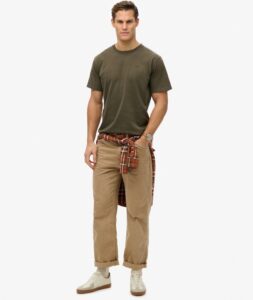 SUPERDRY D1 OVIN ESSENTIALS RELAXED TEE ΜΠΛΟΥΖΑ ΑΝΔΡΙΚΟ | KHAKI