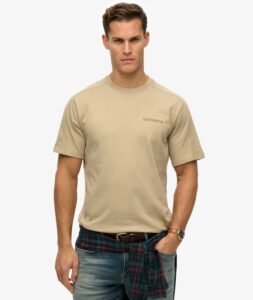 SUPERDRY CHN TECH RELAXED TEE ΜΠΛΟΥΖΑ ΑΝΔΡΙΚΟ | BEIGE