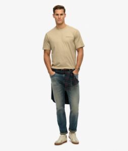 SUPERDRY CHN TECH RELAXED TEE ΜΠΛΟΥΖΑ ΑΝΔΡΙΚΟ | BEIGE