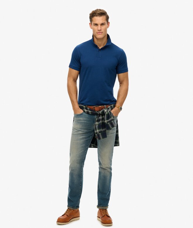 SUPERDRY D1 STUD CITY PIQUE POLO ΜΠΛΟΥΖΑ ΑΝΔΡΙΚΟ | RAF