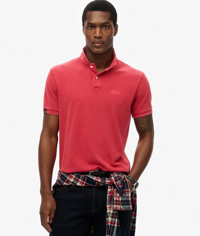 SUPERDRY D1 STUD ESSENTIAL JERSEY POLO ΜΠΛΟΥΖΑ ΑΝΔΡΙΚΟ | MINT GREEN