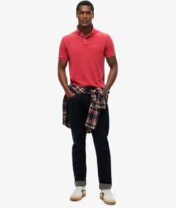 SUPERDRY D2 OVIN VINT DESTROY POLO ΜΠΛΟΥΖΑ ΑΝΔΡΙΚΟ | BORDEAUX