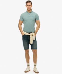 SUPERDRY D2 OVIN VINT DESTROY POLO ΜΠΛΟΥΖΑ ΑΝΔΡΙΚΟ | AQUA