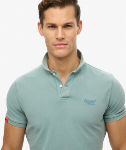SUPERDRY D2 OVIN VINT DESTROY POLO ΜΠΛΟΥΖΑ ΑΝΔΡΙΚΟ | AQUA