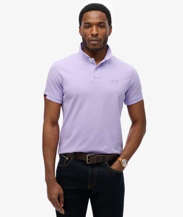 SUPERDRY D2 OVIN VINT DESTROY POLO ΜΠΛΟΥΖΑ ΑΝΔΡΙΚΟ | LAVENDER