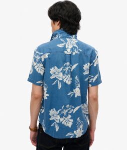 SUPERDRY D2 STUD VINTAGE LOOM S/S SHIRT ΠΟΥΚΑΜΙΣΟ ΑΝΔΡΙΚΟ | INDIGO