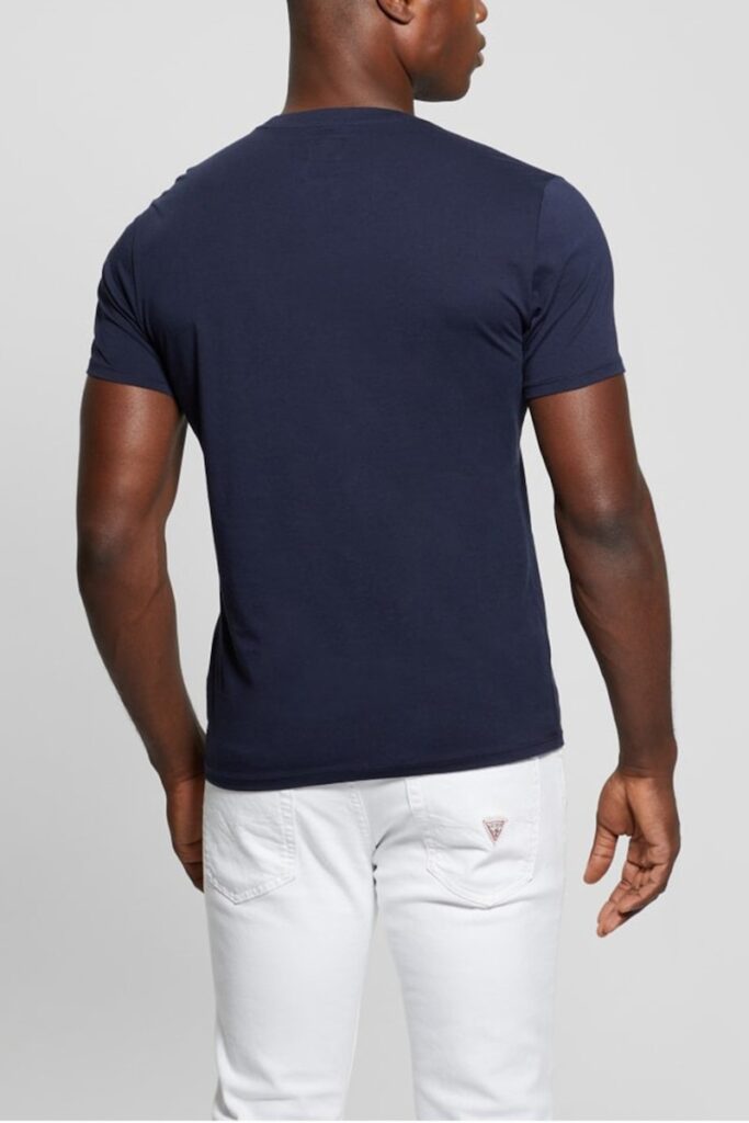 GUESS SS GUESS EMB PIMA CREW ΜΠΛΟΥΖΑ ΑΝΔΡΙΚΟ | BLUE