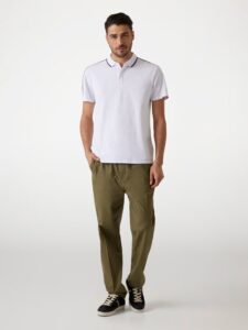 GUESS SS GUESS QUATTRO G TAPE POLO ΜΠΛΟΥΖΑ ΑΝΔΡΙΚΟ | WHITE