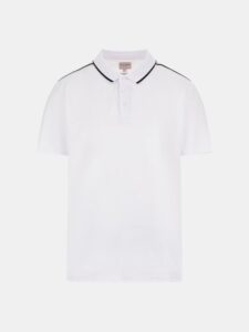 GUESS SS GUESS QUATTRO G TAPE POLO ΜΠΛΟΥΖΑ ΑΝΔΡΙΚΟ | WHITE
