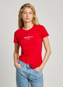 PEPE JEANS DROP 0 NEW VIRGINIA SS N ΜΠΛΟΥΖΑ ΓΥΝΑΙΚΕΙΟ | RED
