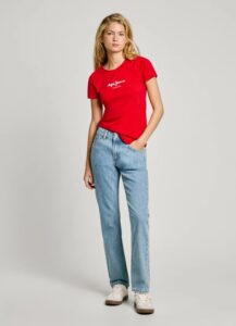 PEPE JEANS DROP 0 NEW VIRGINIA SS N ΜΠΛΟΥΖΑ ΓΥΝΑΙΚΕΙΟ | RED