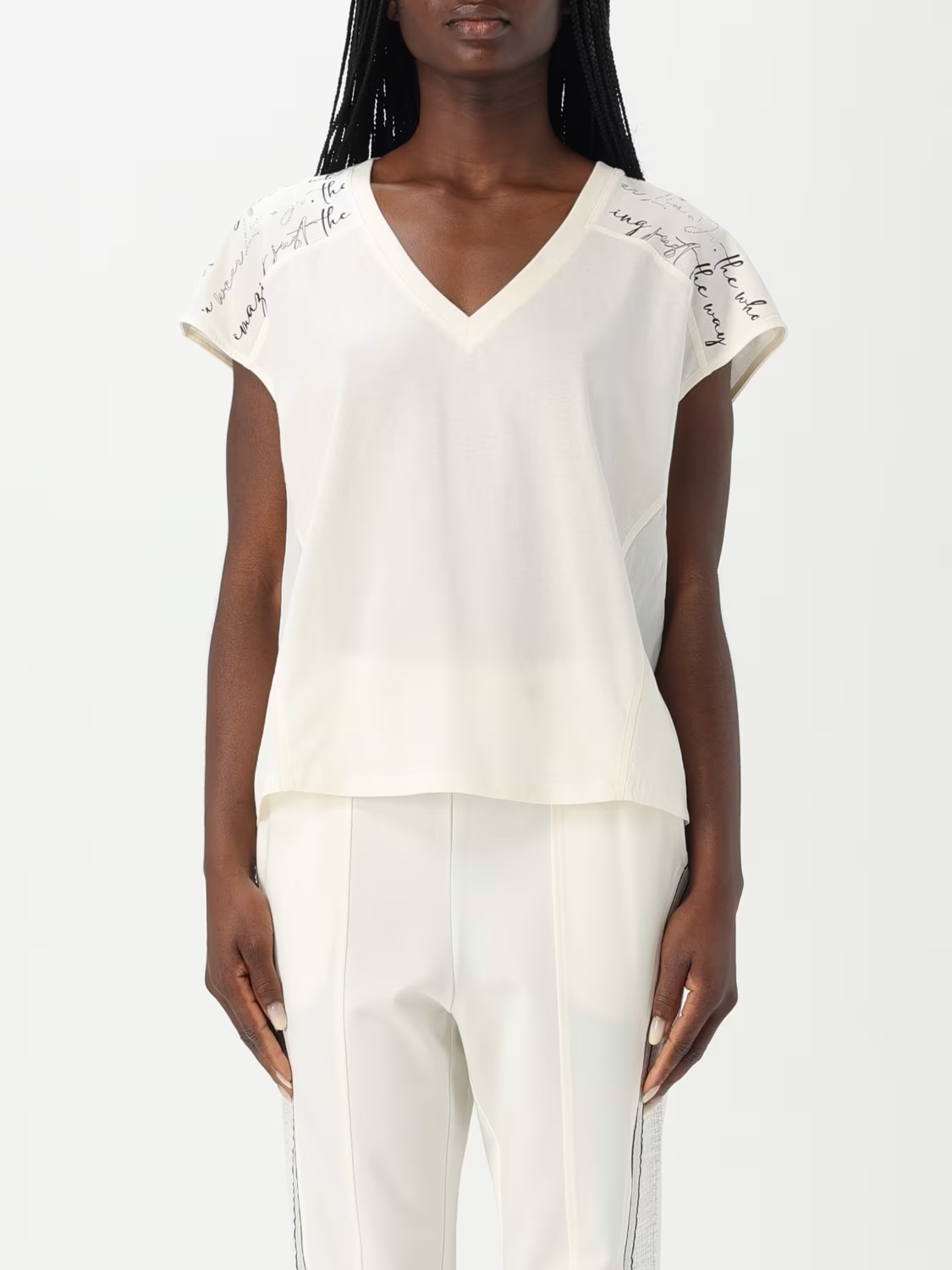 SPORT_TA5J28_T-SHIRT MODA M/C ΜΠΛΟΥΖΑ ΓΥΝΑΙΚΕΙΟ | OFF WHITE
