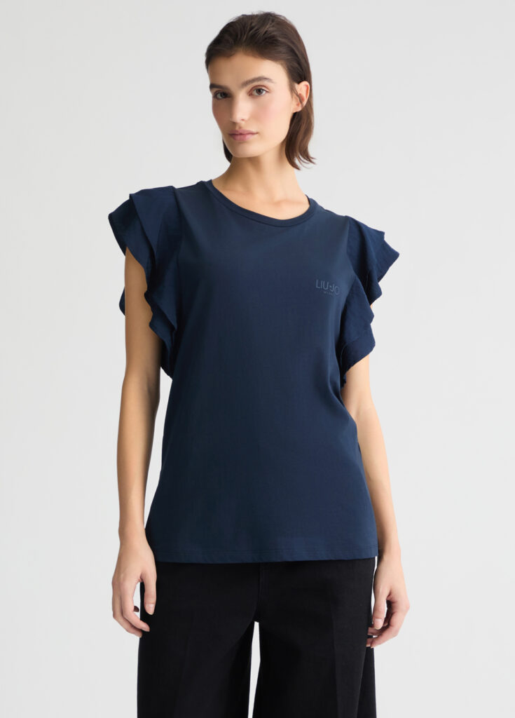 SPORT_TA5J29_T-SHIRT MODA M/C ΜΠΛΟΥΖΑ ΓΥΝΑΙΚΕΙΟ | BLUE