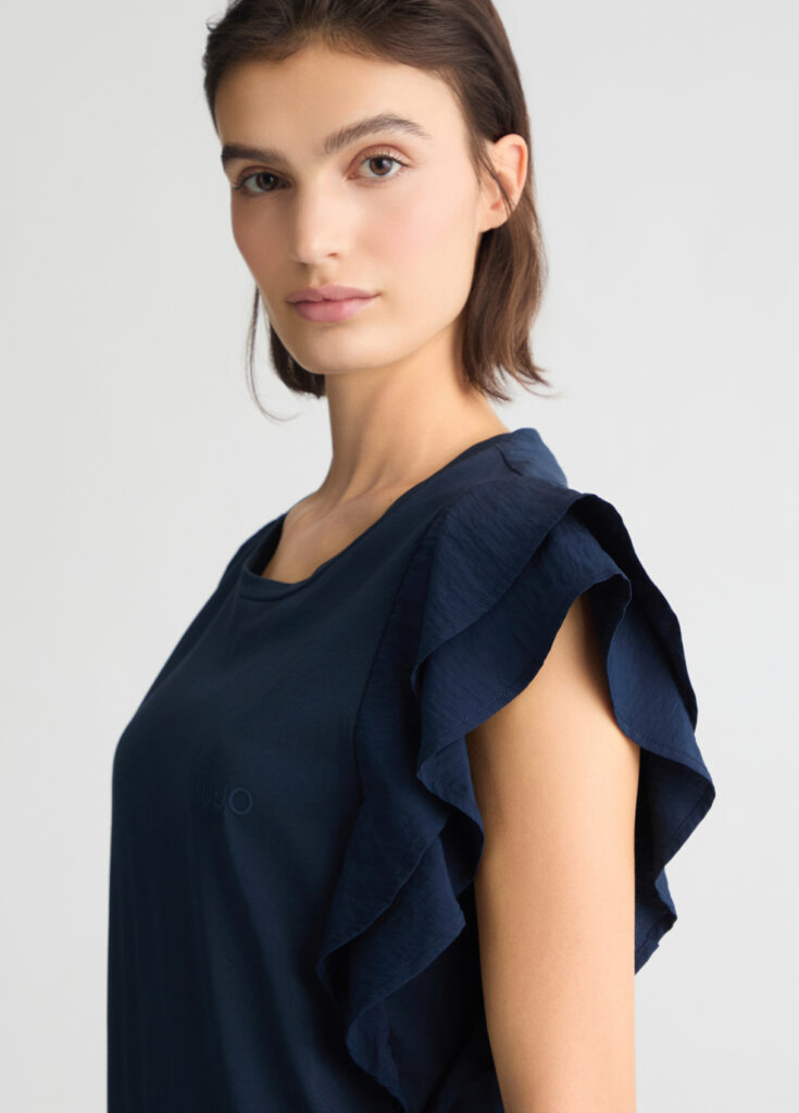 SPORT_TA5J29_T-SHIRT MODA M/C ΜΠΛΟΥΖΑ ΓΥΝΑΙΚΕΙΟ | BLUE
