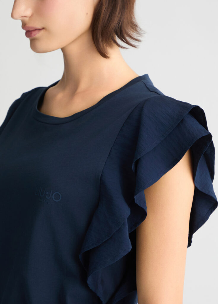 SPORT_TA5J29_T-SHIRT MODA M/C ΜΠΛΟΥΖΑ ΓΥΝΑΙΚΕΙΟ | BLUE
