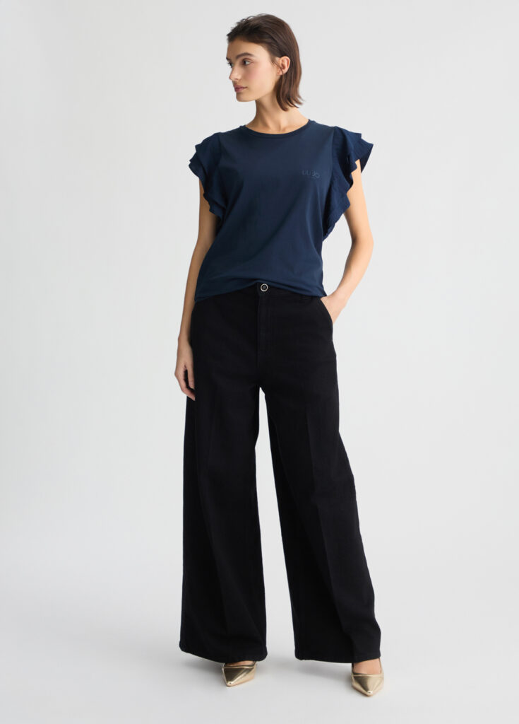 SPORT_TA5J29_T-SHIRT MODA M/C ΜΠΛΟΥΖΑ ΓΥΝΑΙΚΕΙΟ | BLUE