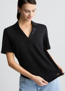 SPORT_TA5J13_T-SHIRT MODA M/C ΜΠΛΟΥΖΑ ΓΥΝΑΙΚΕΙΟ | BLACK