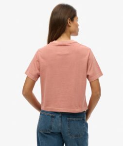 SUPERDRY EMB CORE LOGO BOXY LOOSE TEE ΜΠΛΟΥΖΑ ΓΥΝΑΙΚΕΙΑ | ROSE
