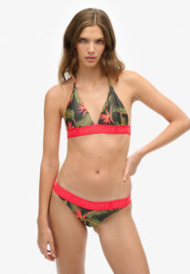 SUPERDRY D2 OVIN LOGO TRIANGLE BIKINI TOP ΜΑΓΙΟ ΓΥΝΑΙΚΕΙΟ | KHAKI