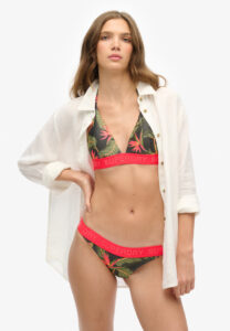 SUPERDRY D2 OVIN LOGO TRIANGLE BIKINI TOP ΜΑΓΙΟ ΓΥΝΑΙΚΕΙΟ | KHAKI