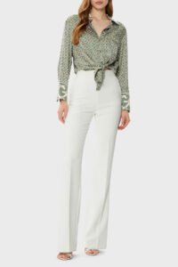 GUESS LS ALEXANDRA SHIRT W4YH47WF1T2 | KHAKI