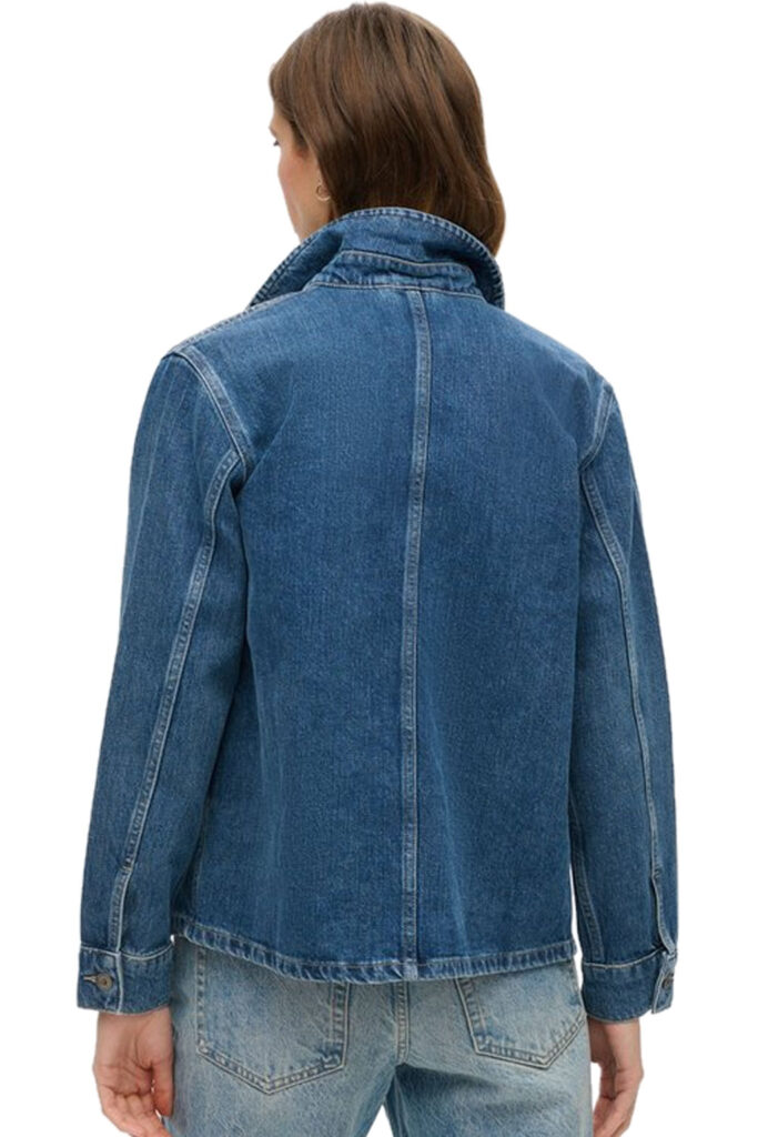 SUPERDRY DENIM CHORE JACKET ΜΠΟΥΦΑΝ ΓΥΝΑΙΚΕΙΟ | BLUE
