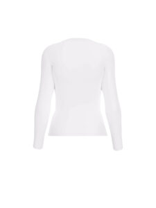GUESS LS CN SHINY TRIANGLE TEE W5RI65J1314 | WHITE