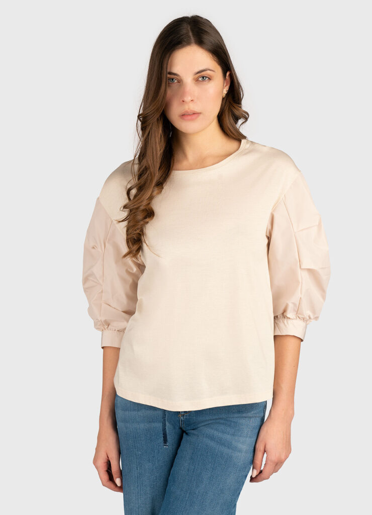 WHITE_WA5J15__T-SHIRT MODA M/L WA5359J4893 | BEIGE