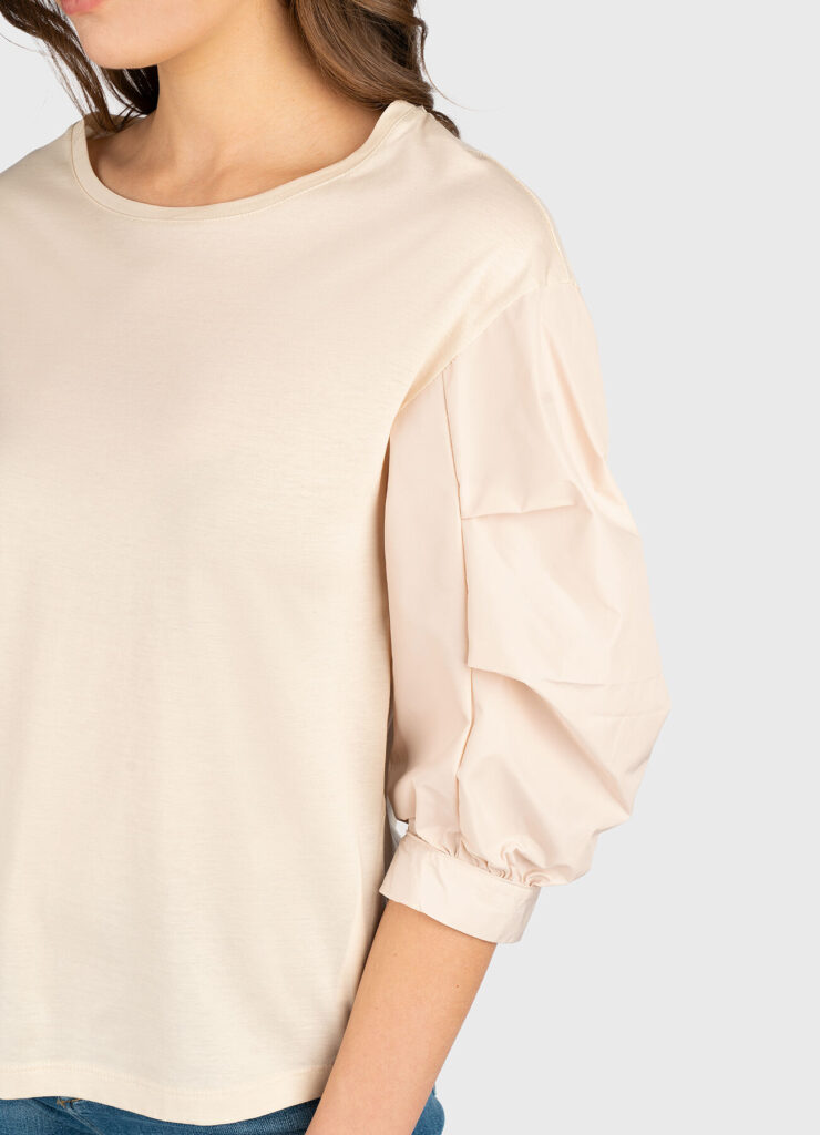 WHITE_WA5J15__T-SHIRT MODA M/L WA5359J4893 | BEIGE