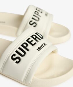 SUPERDRY SH D2 SDNA CITY LUXE POOL SLIDE ΠΑΠΟΥΤΣΙ ΓΥΝΑΙΚΕΙΟ | OFF WHITE